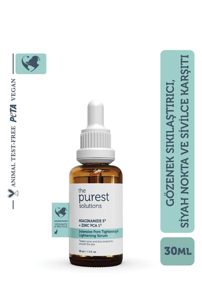The Purest Solutions Siyah Nokta Ve Sivilce Karşıtı Niacinamide Cilt Bakım Serumu 30 Ml (niacinamide 5% & Zinc Pca 1%) ürün görseli 1