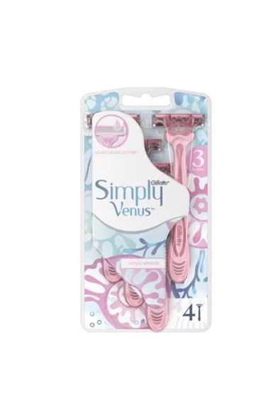Gillette Venus Gillette Simply Venüs 3 Traş Bıçağı 4 Lü ürün görseli 1