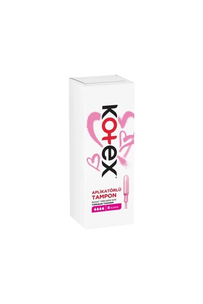 Kotex Aplikatörlü Tampon 8 Li Süper ürün görseli 1
