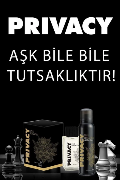 Privacy Gold Men Erkek Deodorant 6x150ml - Resim 5