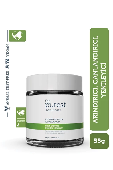 The Purest Solutions Arındırıcı Ve Canlandırıcı Tüm Ciltler Için Meyve Asitleri Içeren Toz Temizleyici 55 Gr ürün görseli 1