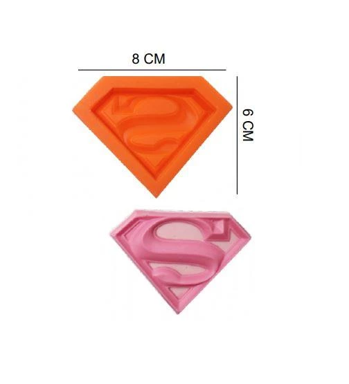 ŞEKER HAMUR KALIBI SİLİKON SÜPERMEN  6*8 CM ürün görseli 1