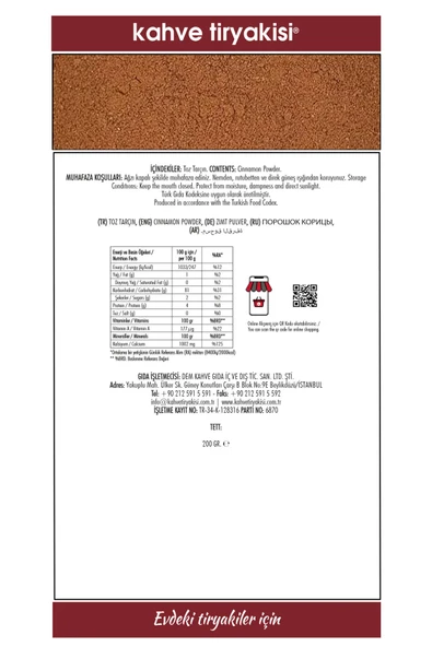 Toz Tarçın 200 Gr - Resim 3
