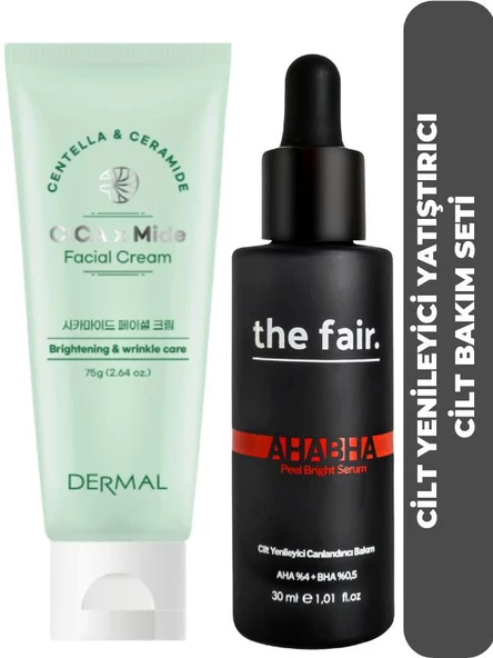 the fair. Aha Bha Yenileyici Kırmızı Peeling + Dermal Yatıştırıcı Centella Seramid Özlü Bariyer Krem ürün görseli 1