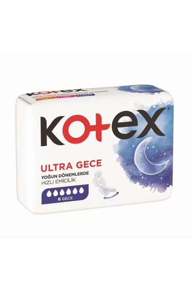 Ultra Hijyenik Kadın Pedi 6 Lı Gece ürün görseli 1
