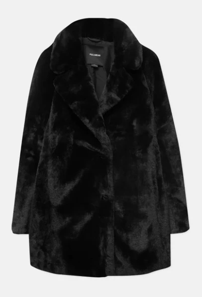 Pull & Bear Suni kürk mont ürün görseli 1