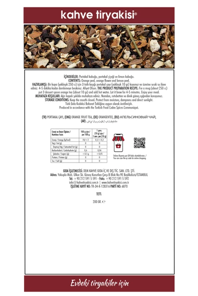 Portakal Çayı 200 Gr - Resim 3