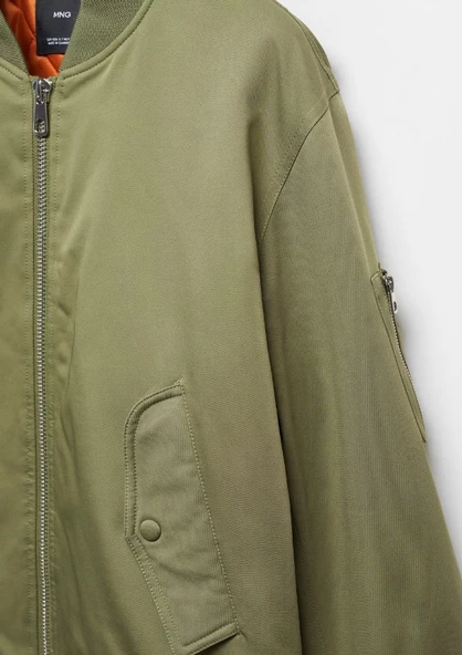 Mango Oversize bomber ceket - Resim 2
