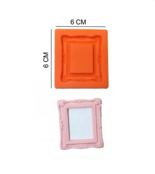 ŞEKER HAMUR KALIBI SİLİKON ÇERÇEVE 6*6 CM ürün görseli 1