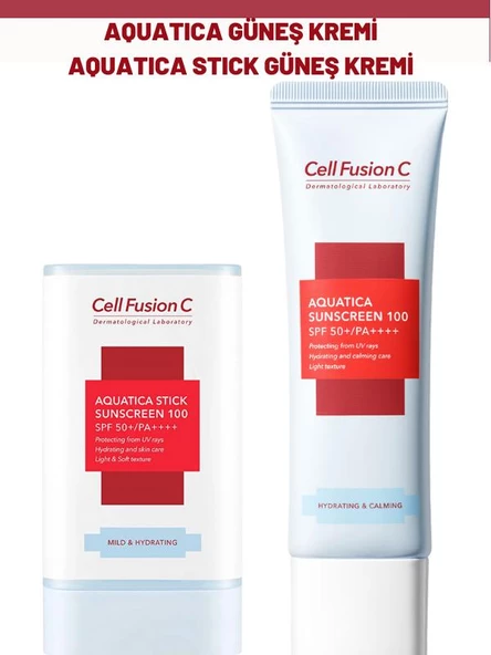 Cell Fusion C Aquatica Güneş Kremi ve Aquatica Stick Güneş Kremi ürün görseli 1