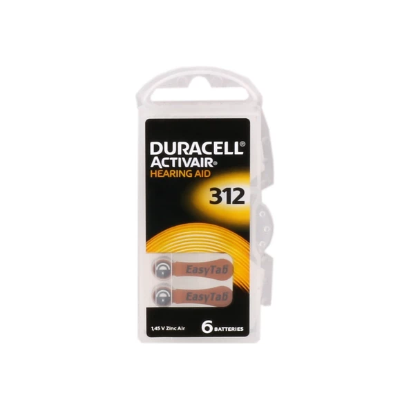 Duracell NO:312 Işitme Cihazı Pili Kulaklık Pili ürün görseli 1