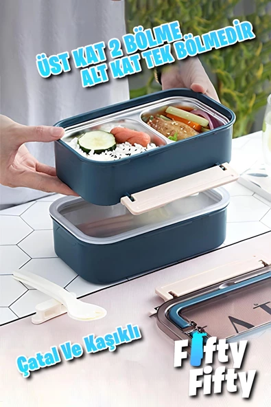 PTTAVM: Vagonlife Bento Lunch Box 1600 ML 2 Kat Yeni Nesil Sefer