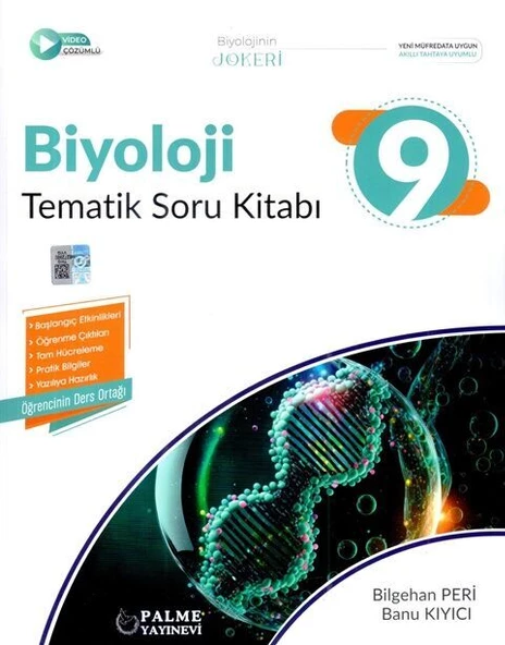 Palme Yayınları 9. Sınıf Biyoloji Tematik Soru Kitabı ürün görseli 1