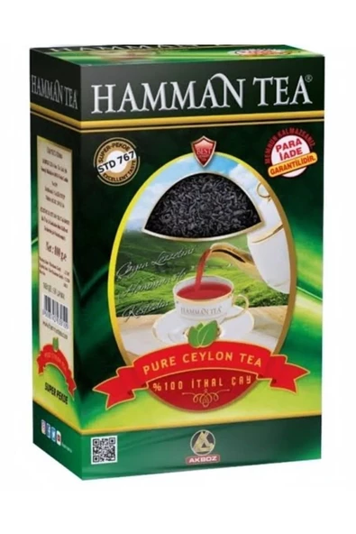 Hamman tea Çayı % 100 Extra İthal Siyah Çay 800 Gr" ürün görseli 1