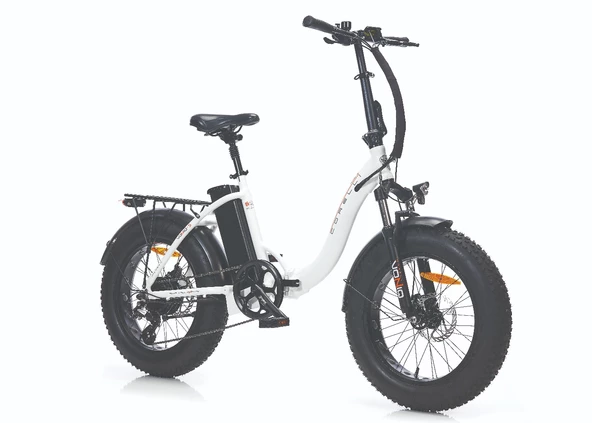 CORELLİ VONIQ RIM 20 JANT ELEKTRİKLİ BİSİKLET KATLANIR FAT Bike Beyaz ürün görseli 1