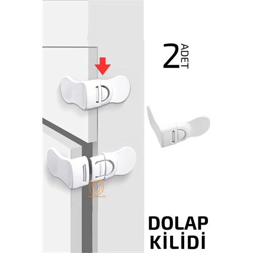 ModaCar Çocuklara Dolap Güvenlik Kilidi 2 ADET ürün görseli 1