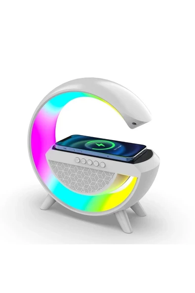 AbaTech G HOPARLÖR KABLOSUZ ŞARJLI SPEAKER GECE LAMBASI LED G HOPARLÖR ürün görseli 1