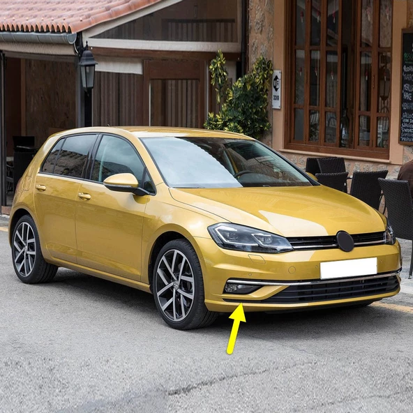 VW Golf 7.5 2018-2020 Ön Tampon Orta Izgara Sağ Parçası 5G0853666L ürün görseli 1