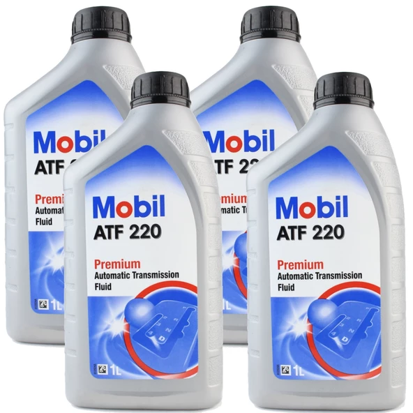 Mobil Atf 220 Kırmızı Şanzıman ve Direksiyon Yağı 4 x 1 Litre ürün görseli 1