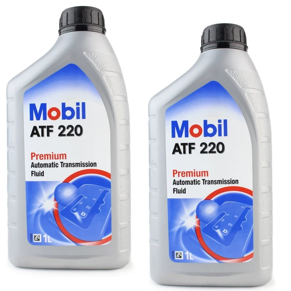 Mobil Atf 220 Kırmızı Şanzıman ve Direksiyon Yağı 2 x 1 Litre ürün görseli 1