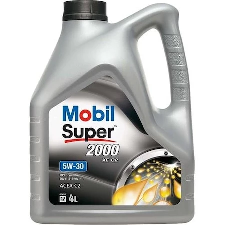 Mobil Super 2000 XE C2 5W-30 Motor Yağı 4 Litre - ACEA C3 ürün görseli 1