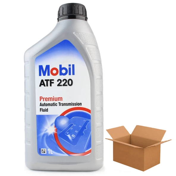 Mobil Atf 220 Kırmızı Şanzıman ve Direksiyon Yağı 12 x 1 Litre ürün görseli 1