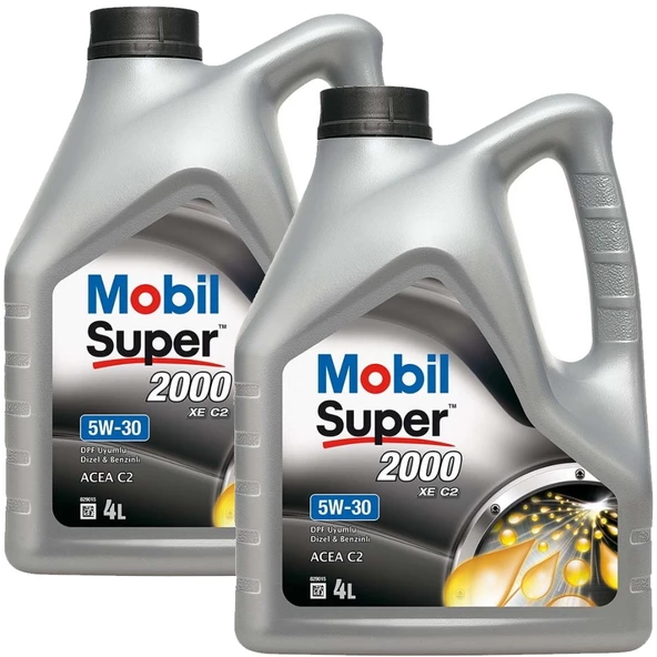 Mobil Super 2000 XE C2 5W-30 Motor Yağı 2 x 4 L ürün görseli 1
