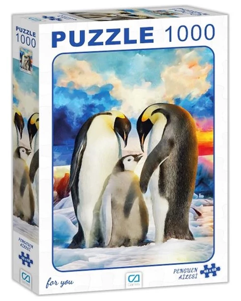 Penguen Ailesi 1000 Parça Puzzle ürün görseli 1