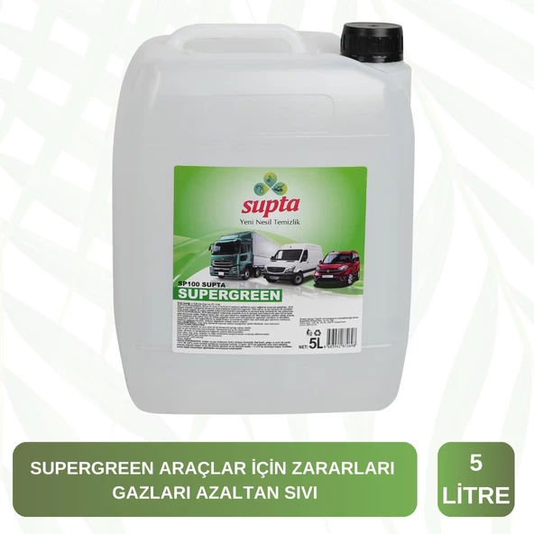Supta Supergreen Dizel Araçlar Için Emisyon Düşürücü Yakıt Katkısı Euro 4/5/6 5 LT ürün görseli 1