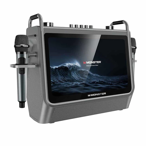 Monster Superstar 800 2 Mikrofonlu Hepsi Bir Arada Bluetooth Karaoke Sistem Hoparlörü 200W ürün görseli 1