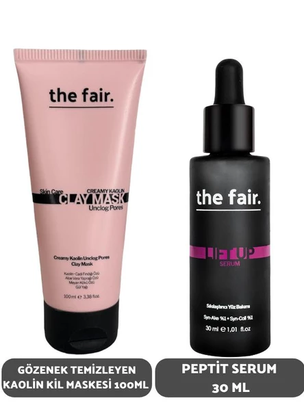 the fair. Gözenek Temizleyen Kaolin Kil Maskesi 100 ml ve Peptit Serum Seti 30 ml ürün görseli 1