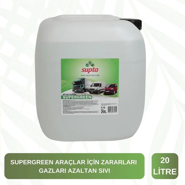 Supta Supergreen Dizel Araçlar Için Emisyon Düşürücü Yakıt Katkısı Euro 4/5/6 20 LT ürün görseli 1