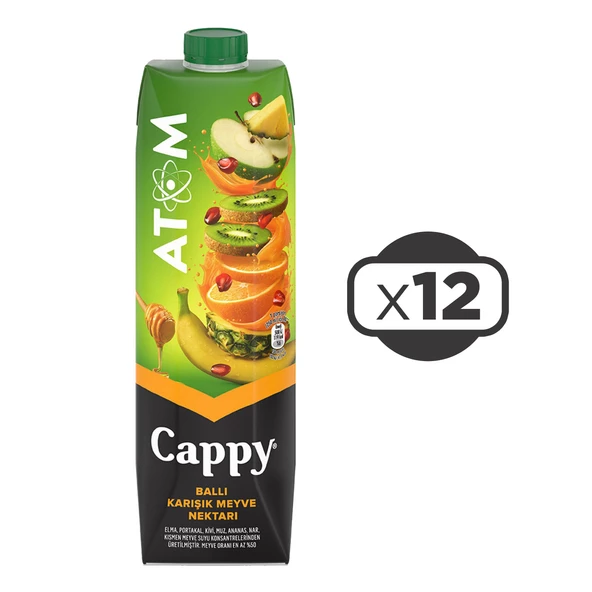 Cappy Atom Meyve Suyu 1 Lt x 12 Adet ürün görseli 1
