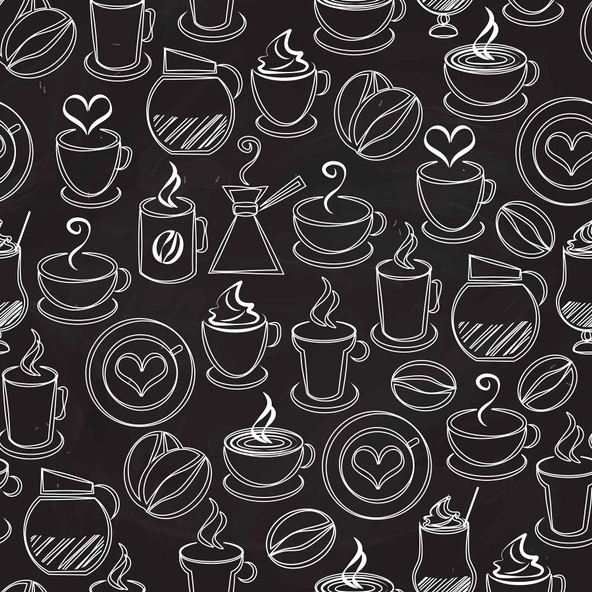 Kahve Temalı Cafe Duvar Kağıdı Baskı - Resim 5