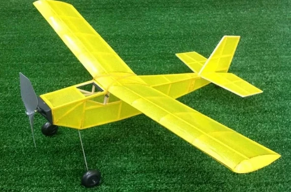 PM Model 2002 Pilot Lastik Motorlu Demonte Serbest Uçuş Modeli - Resim 2