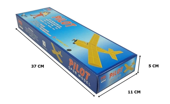 PM Model 2002 Pilot Lastik Motorlu Demonte Serbest Uçuş Modeli - Resim 4