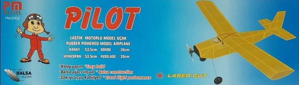 PM Model 2002 Pilot Lastik Motorlu Demonte Serbest Uçuş Modeli ürün görseli 1