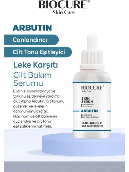Biocure Arbutin Leke Karşıtı & Canlandırıcı & Aydınlatıcı Cilt Bakım Serumu 30 ml ürün görseli 1
