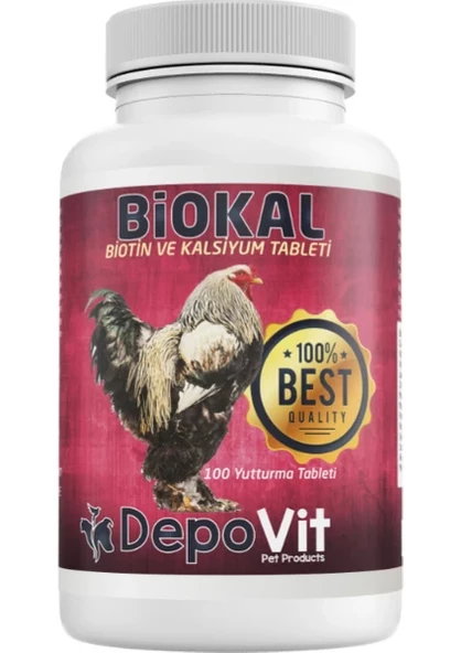 Depovit Biocal & Biotin Kalsiyum Tablet ( Tavuk Horoz Kaz Ördek Vb) ürün görseli 1