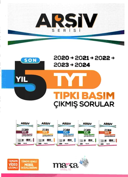 Marka Yayınları TYT Son 5 Yıl ARŞİV Serisi Tıpkı Basım Fasikül Fasikül Çıkmış Sorular Çözümlü ürün görseli 1
