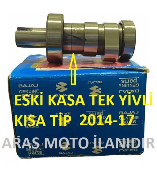 Bajaj Pulsar Ns 200 ,Rs 200 Eksantrik Mili Tek Yivli Kam Mili Euro 3 Orjinal 2014-2017 Supermoto ürün görseli 1