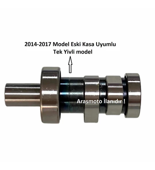 Bajaj Pulsar Ns 200 ,Rs 200 Uyumlu Eksantrik Mili Tek Yivli Kam Euro3 Yan Sanayi 2014-2017 Supermoto ürün görseli 1