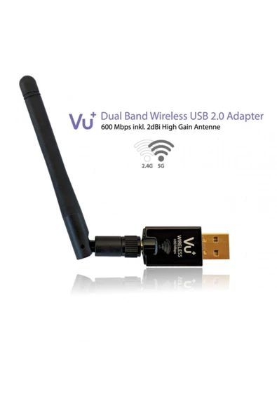Dual Band Wireless Usb 2.0 Adapter 600 Mbps - Resim 2