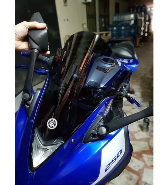 Yamaha Yzf R 25 Ön Siperlik Camı Füme Renk Biadil Marka 2014/2017 Uyumlu  Supermoto ürün görseli 1