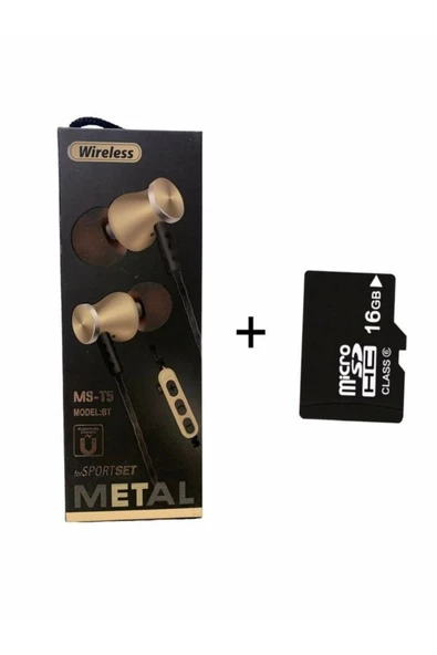 Platoon 16 Gb Hafıza Kartı Hediyeli Bluetooth Kulaklık Mp3 Çalar ürün görseli 1