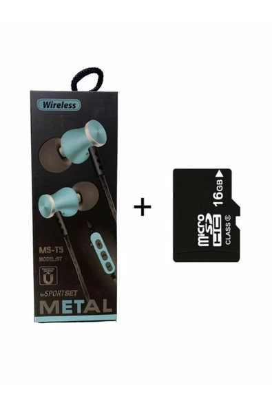 Platoon 16 Gb Hafıza Kartı Hediyeli Bluetooth Kulaklık Mp3 Çalar ürün görseli 1