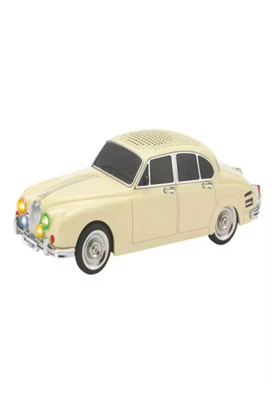 ULTRATEKNO WS-596BT 1967 Model Jaguar Mark 2 10W Bluetooth Hoparlör Fm Radyo USB Tf Aux Destekli Speaker ürün görseli 1