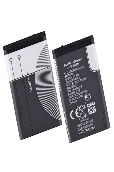 ULTRATEKNO Bl-5c Batarya 1020 Mah 3.7v 3.8wh Li-on Batarya ürün görseli 1