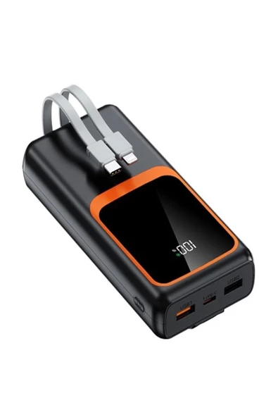 ULTRATEKNO 20.000 Mah Powerbank 22.5W Hızlı Şarj Taşınabilir Şarj Cihazı Çok Kablolu Dijital Göstergeli ürün görseli 1