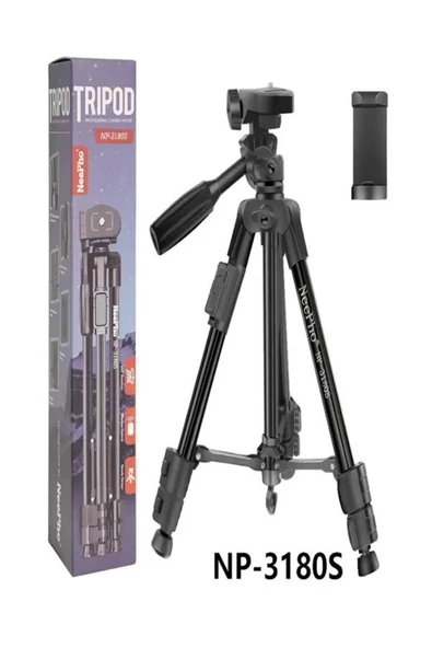 NEEPHO NP-3180S 129 Cm Tripod Bluetooth Kumandalı Profesyonel Telefon Kamera Tutucu Profesyonel Tripod ürün görseli 1